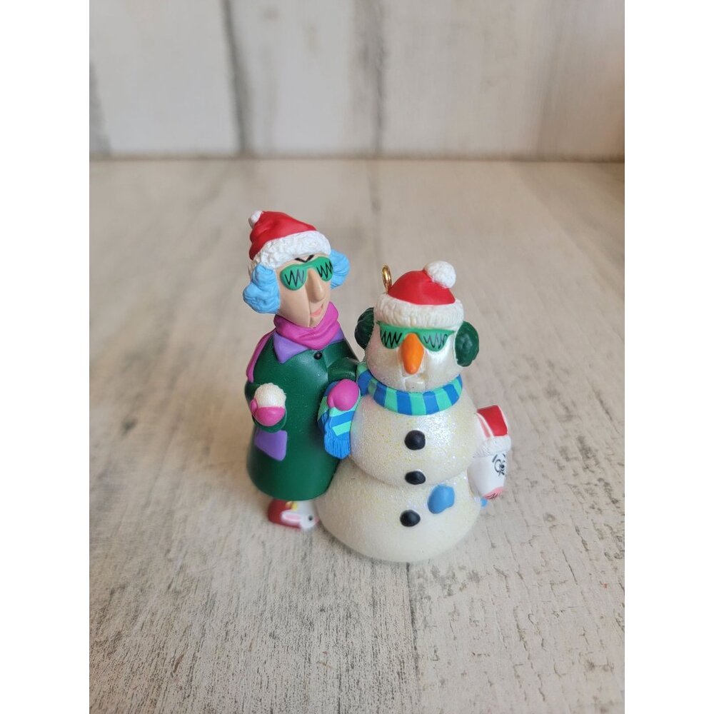 Hallmark 2000 maxine snowman ornament‎ Xmas